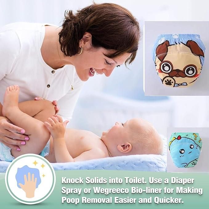 Leakage Proof Reusable Cloth Diaper for Baby ( Pack of 2 )